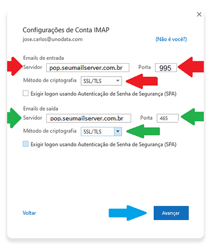 Configurar E-mails POP3 no Outlook - Base de Conhecimento - DacSolution